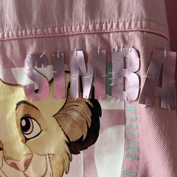 Disney Pink Denim Simba Jacket RARE - Picture 3 of 12